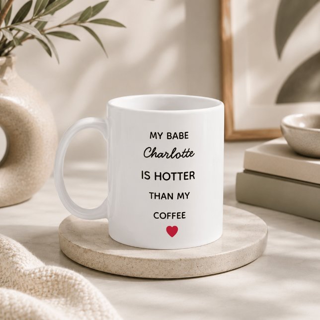 Modern Personalized Babe Coffee Mug (Creator Uploaded)