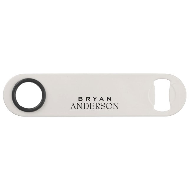 Modern Personalized  Bar Key (Front (Horizontal))