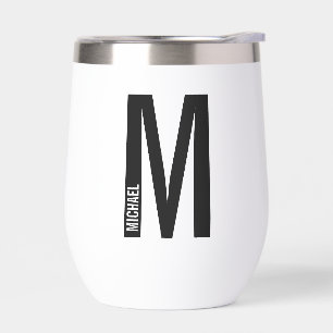 Modern Personalized Bold Monogram and Name