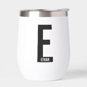 Modern Personalized Bold Monogram and Name