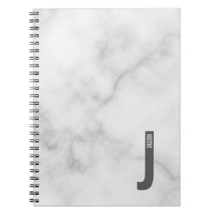 Modern Personalized Bold Monogram and Name Notebook