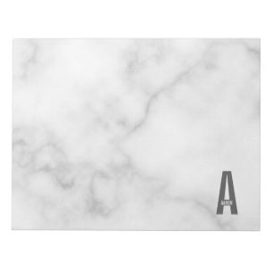 Modern Personalized Bold Monogram and Name Notepad
