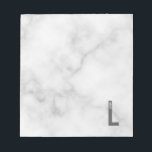 Modern Personalized Bold Monogram and Name Notepad<br><div class="desc">Modern Monogram Design featuring personalized monogram letter "L" and name in modern bold sans serif font style.</div>