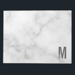 Modern Personalized Bold Monogram and Name Notepad<br><div class="desc">Modern Monogram Design featuring personalized monogram letter "M" and name in modern bold sans serif font style.</div>