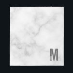 Modern Personalized Bold Monogram and Name Notepad<br><div class="desc">Modern Monogram Design featuring personalized monogram letter "M" and name in modern bold sans serif font style.</div>