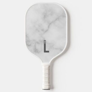 Modern Personalized Bold Monogram and Name Pickleball Paddle