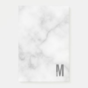 Modern Personalized Bold Monogram and Name Post-it Notes