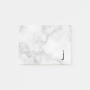 Modern Personalized Bold Monogram and Name Post-it Notes