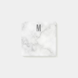 Modern Personalized Bold Monogram and Name Post-it Notes