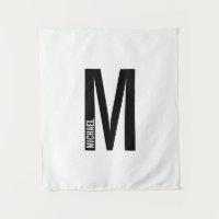 Modern Personalized Bold Monogram and Name