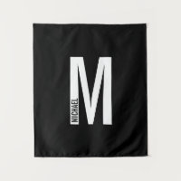 Modern Personalized Bold Monogram and Name