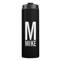 Modern Personalized Bold Monogram and Name
