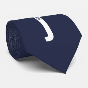 Modern Personalized Bold Monogram and Name Tie