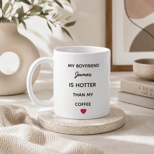 Modern Personalized Boyfriend Coffee Mug (Creator Uploaded)