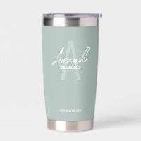 Modern Personalized Bridesmaid's Monogram and Name