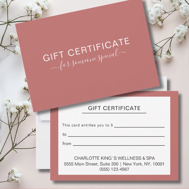 Modern Personalized Business Gift Certificate (Creator Uploaded)