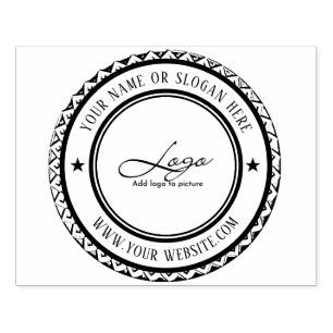 Modern Personalized Business Logo Rubber Stamp