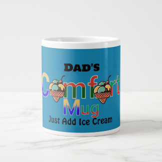 Modern Personalized Colour Humour Dad's Comfort Mu Large Coffee Mug