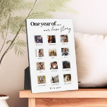Modern Personalized Couples Photo Love Story Plaque<br><div class="desc">Modern Personalized Couples Photo Love Story plaque</div>
