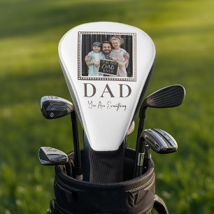 Modern Personalized Dad Photo Golf Head Cover