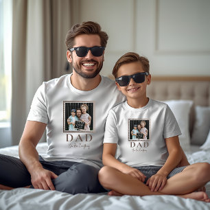 Modern Personalized Dad Photo Kids T-Shirt