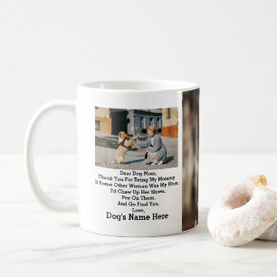 Modern Personalized Dog Mom Mothers day photo gift Coffee Mug