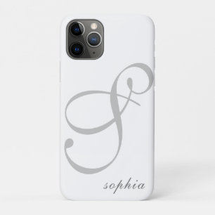 Modern Personalized Elegant Name Alphabet   iPhone 11 Pro Case