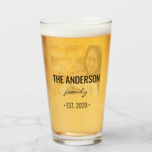 Modern Personalized Family Photo Glass