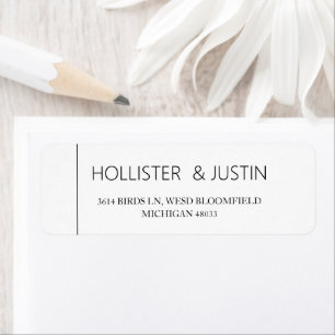 Modern Personalized Family Return Address Label