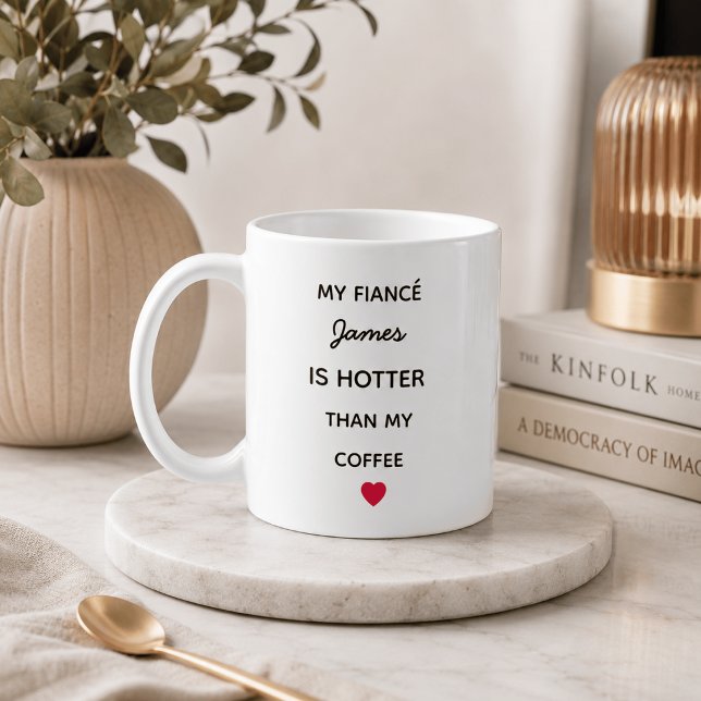 Modern Personalized Fiancé Coffee Mug (Creator Uploaded)