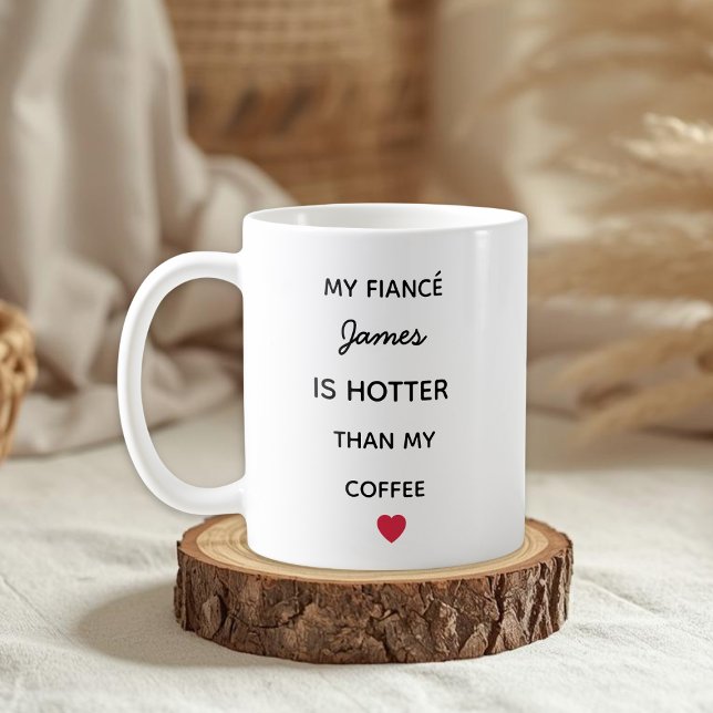 Modern Personalized Fiancé Coffee Mug (Créateur téléchargé)