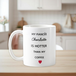 Modern Personalized Fiancée Coffee Mug