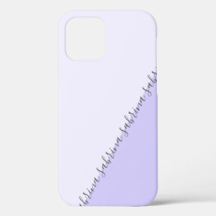 Modern personalized geometric violet iPhone 12 case