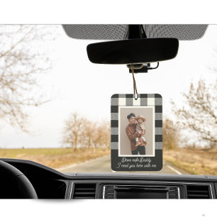 Modern Personalized Gift For Dad Photo Textile Art Air Freshener