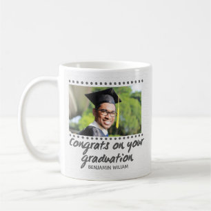 Modern Personalized  Graduation Gift for guys Coffee Mug