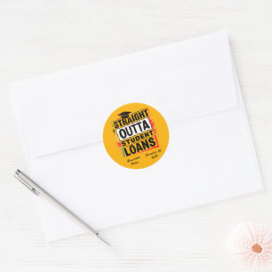 Modern Personalized Graduation Gift Sticker