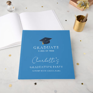 Modern Personalized Graduation Party Design Guest Book