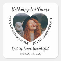 Modern Personalized Heart Photo Memoria