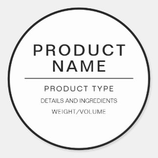Modern Personalized Homemade Product Label