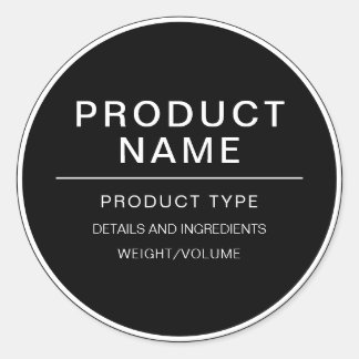Modern Personalized Homemade Product Label