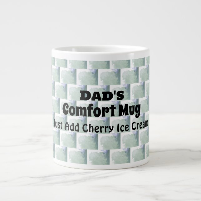 Modern Personalized Humour Dad's Comfort Mug  (Front)