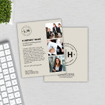 Modern Personalized Logo Business Flyer<br><div class="desc">Make a lasting impression with this modern personalized business flyer, designed in a sophisticated neutral tone. Featuring space for your custom logo, three photos, and personalized text, this flyer is perfect for showcasing your brand's unique identity. Whether promoting services, products, or corporate events, this sleek design ensures your message is...</div>