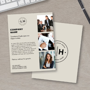 Modern Personalized Logo Photo Business Flyer