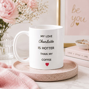 Modern Personalized Love Coffee Mug
