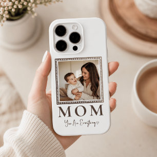 Modern Personalized Mom Photo Phone Case