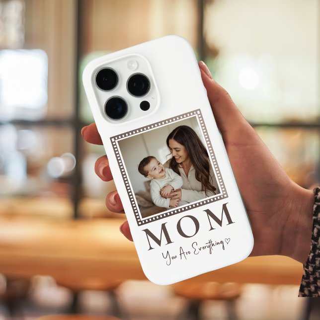 Modern Personalized Mom Photo Phone Case (Creator Uploaded)