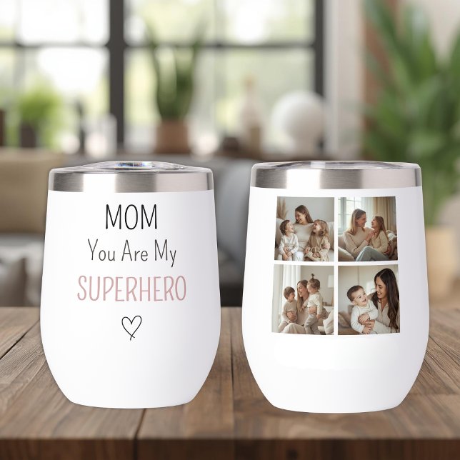 Modern Personalized Mom Superhero Photo Collage (Creator Uploaded)