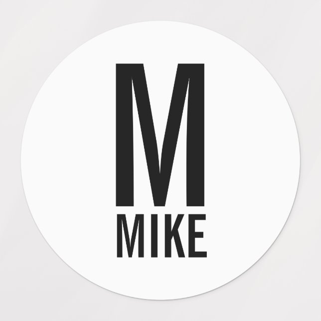 Modern Personalized Monogram and Name (Design 1)