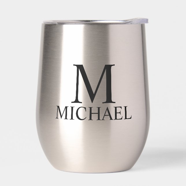 Modern Personalized Monogram and Name (Left)