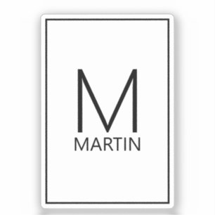 Modern Personalized Monogram and Name